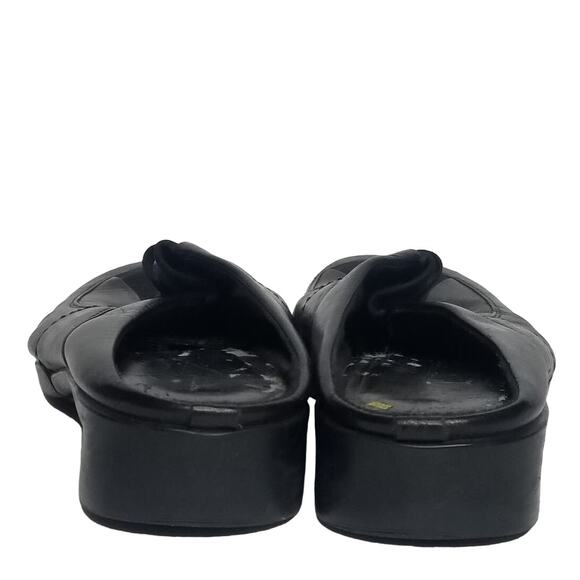 Nine West Renny Womens's Leather Square Toe Mules Slides - Picture 4 of 12